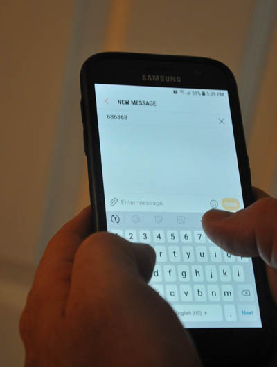 Youth in Nunavut can now text 686868 to communicate with a crisis responder for free and anonymously. (PHOTO BY SARAH ROGERS)