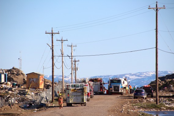 Firefighters doused the fire for about two hours. (PHOTO BY BETH BROWN)