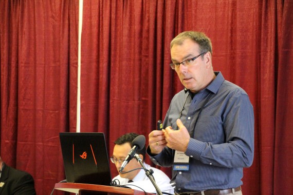 Trevor Bell of the Memorial University project SmartICE says that in Nunavut climate change is a daily reality. (PHOTO BY BETH BROWN)