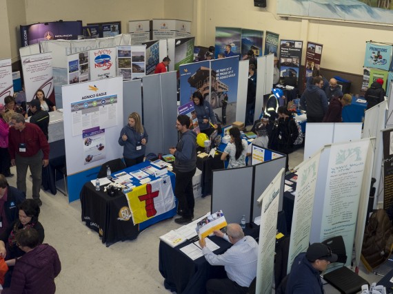 The 2018 Kivalliq Trade Show in Rankin Inlet was held Sept 24-26, 2018. The community hall was filled with local sponsors and exhibitors. The 2018 trade show theme was the Magnificent Seven, representing the seven communities of the Kivalliq region. (PHOTO COURTESY OF THE 2018 KIVALLIQ TRADE SHOW)