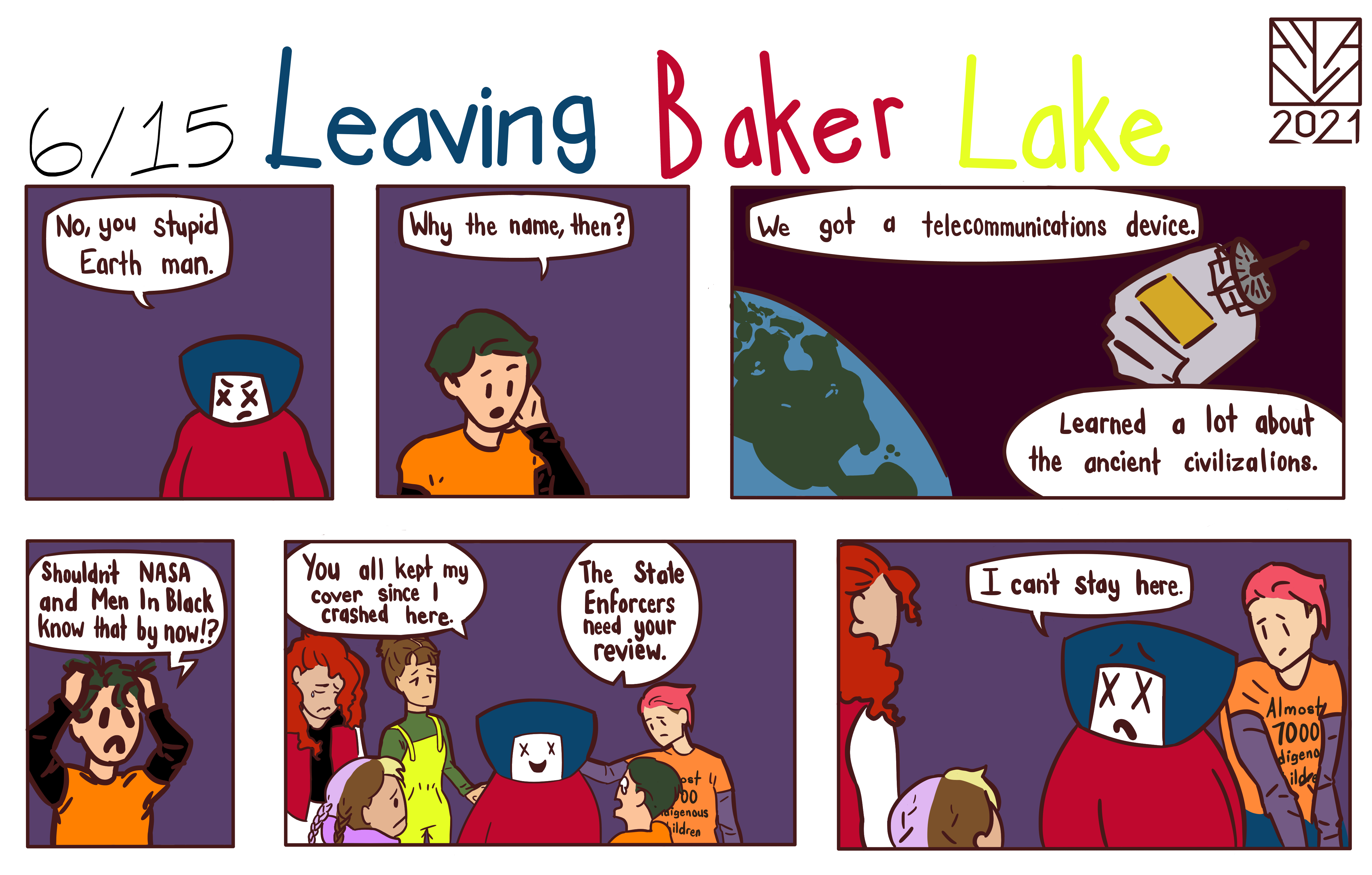 Smidge’s Space Story is a weekly feature in Nunatsiaq News. It is drawn by Ayla Kreelak, an artist from Baker Lake.