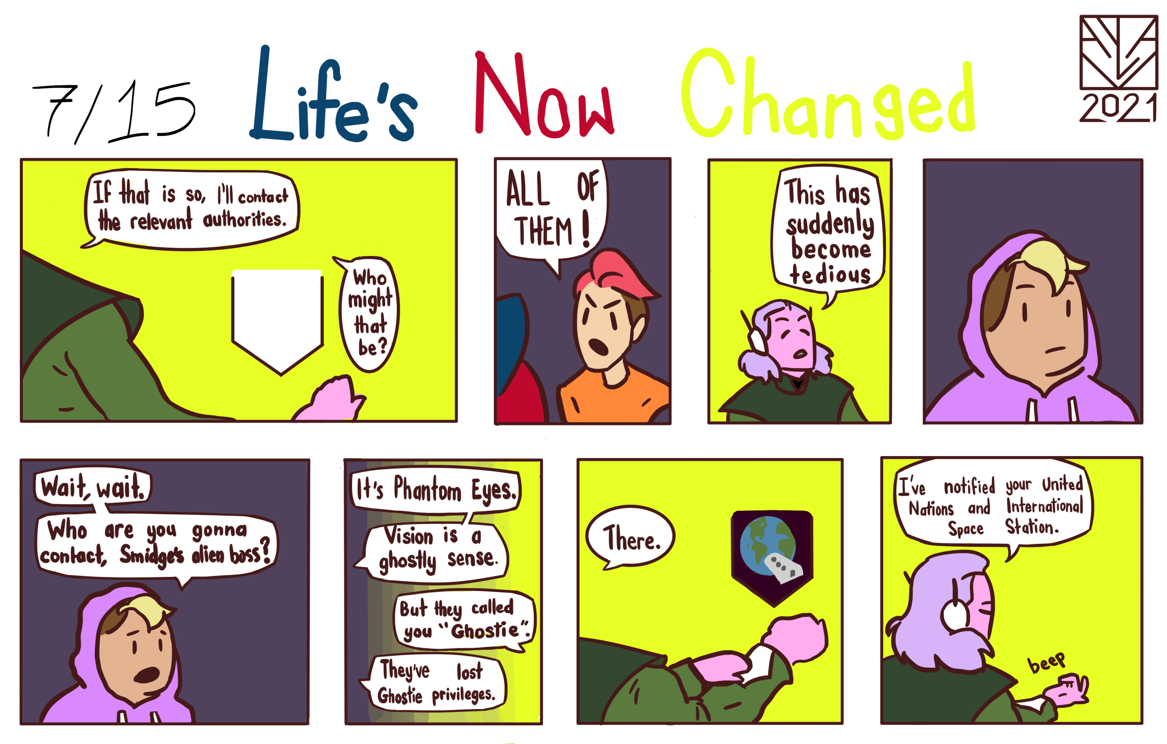 Smidge’s Space Story is a weekly feature in Nunatsiaq News. It is drawn by Ayla Kreelak, an artist from Baker Lake.
