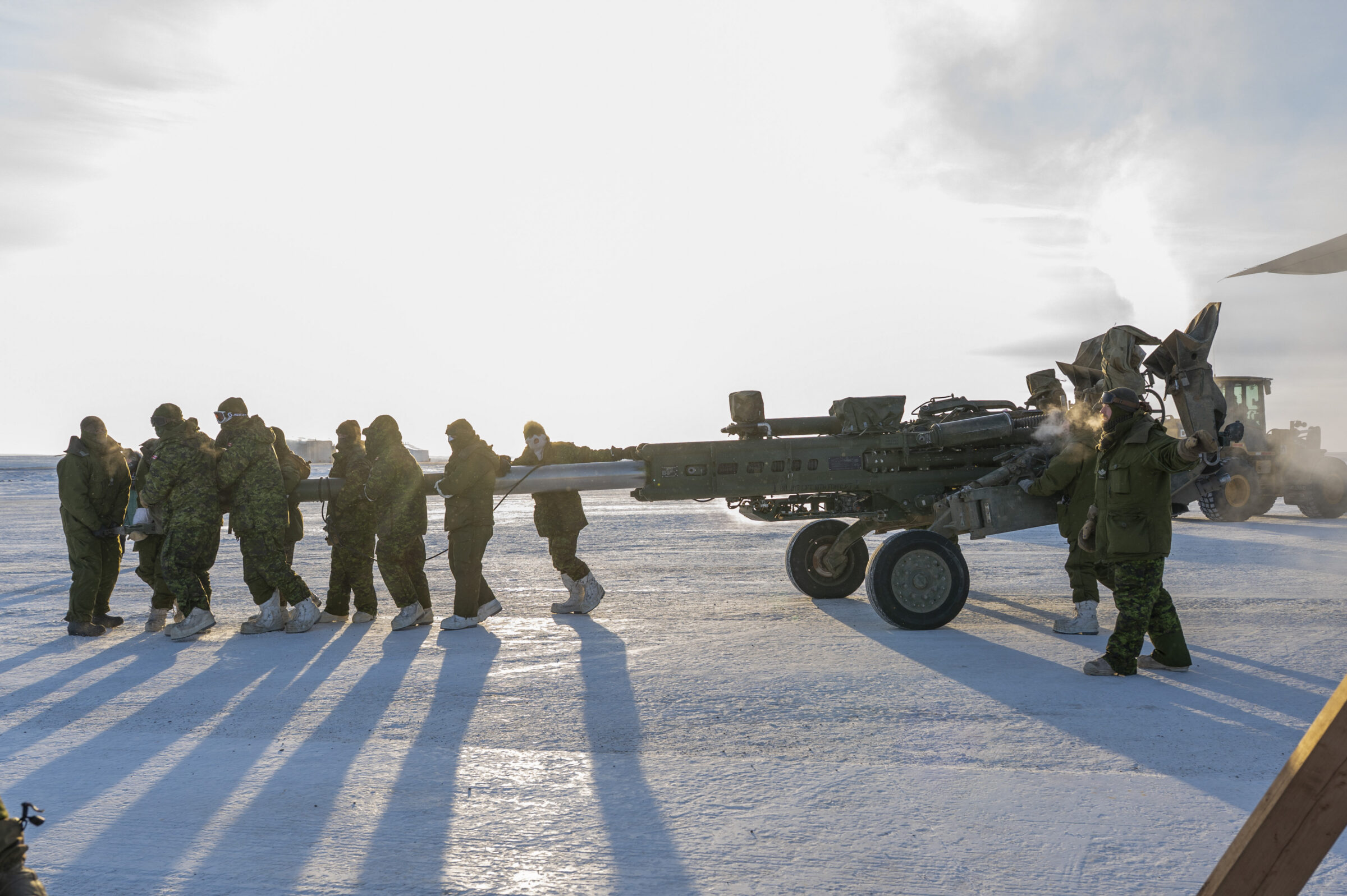 Canadian Armed Forces members take part in Operation Nanook-Nunalivut in February. Operation Nanook is an annual northern military exercise. (Photo courtesy of Master Cpl. Sarah Morley, Canadian Armed Forces)